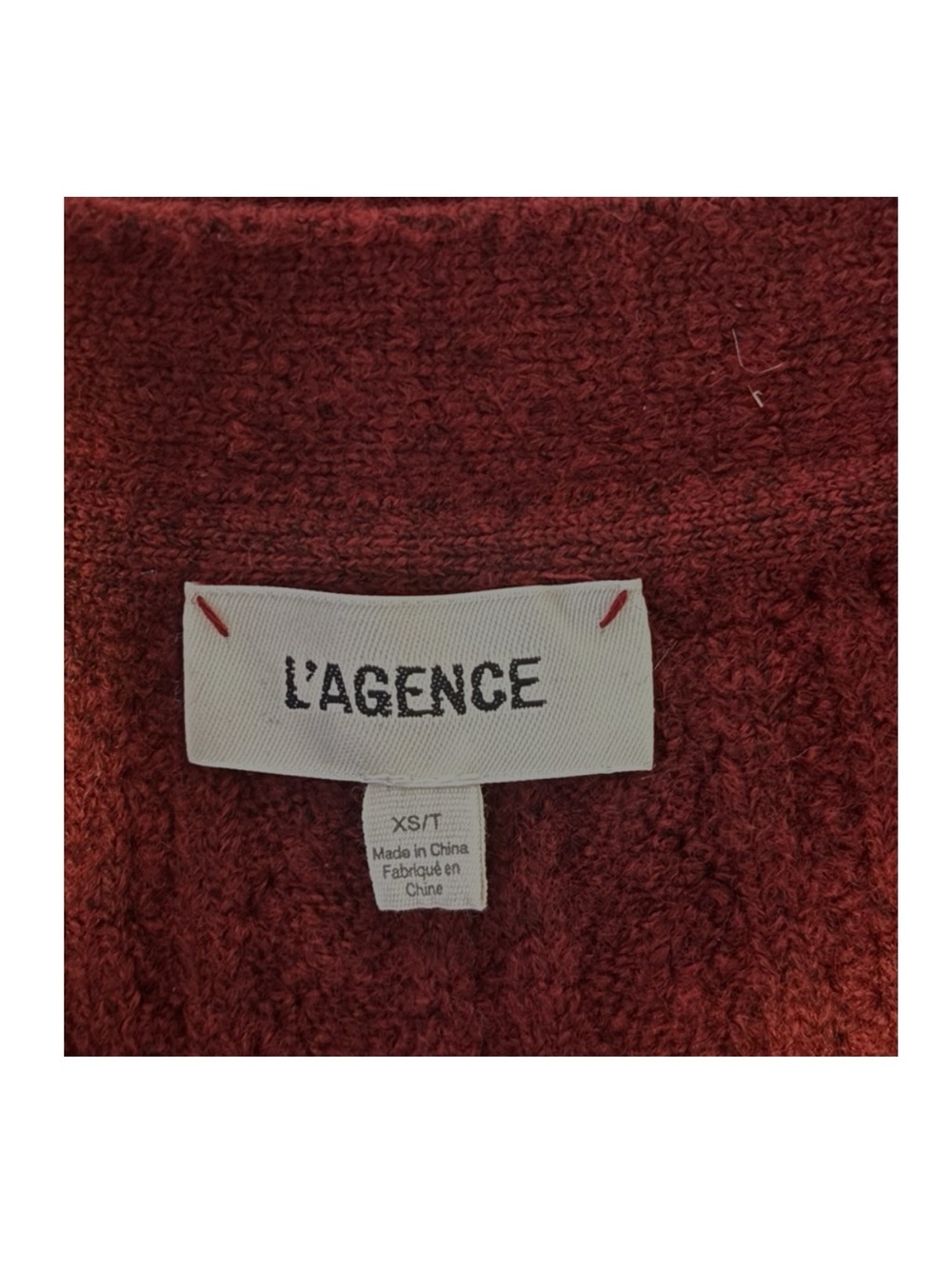 L’AGENCE Talulla Cable-Knit Cropped Cardigan - Picture 4 of 4